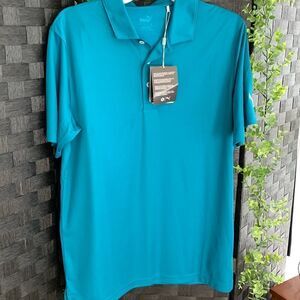 Puma Size Small Drycell short sleeve polo.  Color: ocean depths